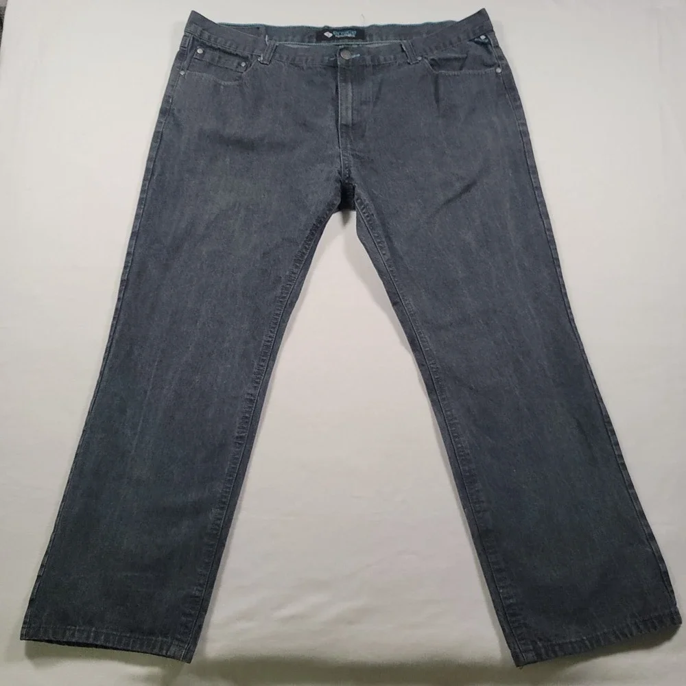 Y2k Enyce Men Jeans 48x34‎ Gray Straight Leg Denim Hip Hop Streetwear